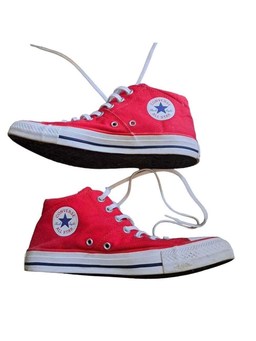 Converse Chuck Taylor All Star Madison Mid Top Sneakers shoes red canvas comfy 9